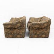 Pair of jacquard fabric armchairs, Mario Bellini, "Le stelle" B&B Italia,70