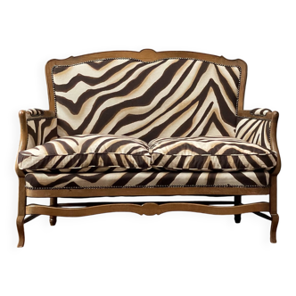 Loveseat with Ralph Lauren Zebra Print
