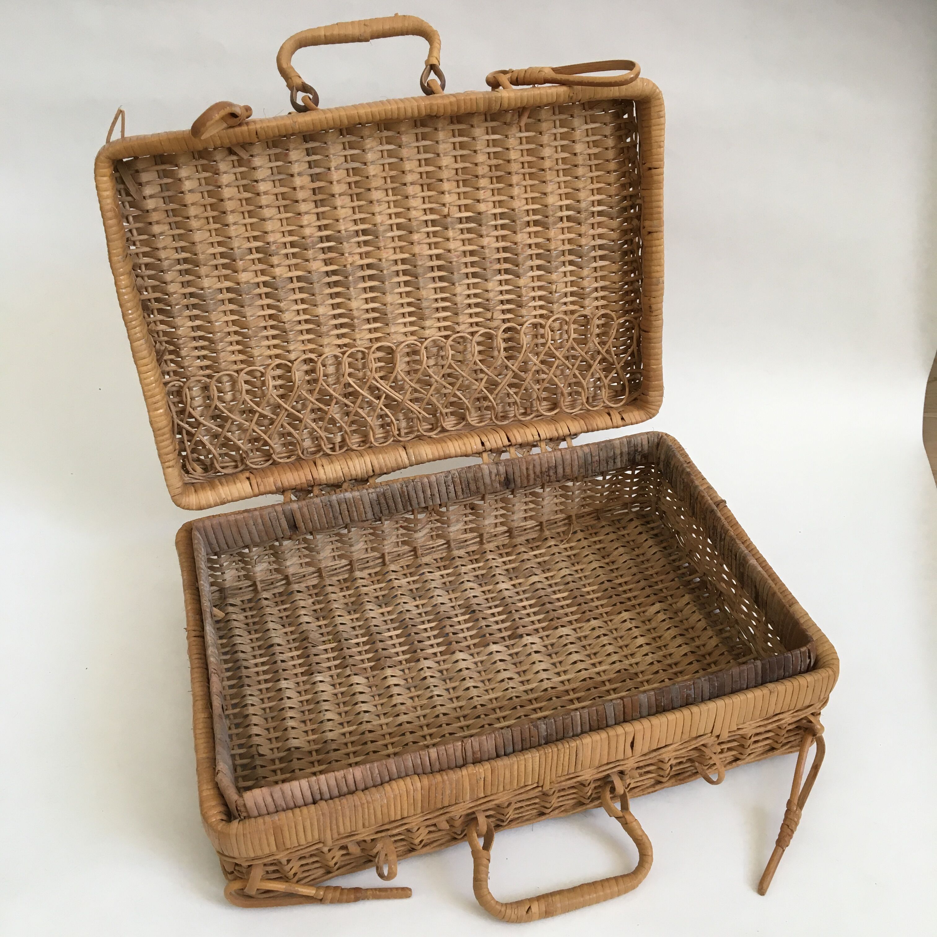 Wicker suitcase