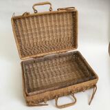 Wicker suitcase