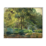 Table 1893 by Alexandre Bailly (1866-1949) "Forest by the Pond" HSP