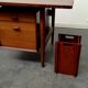 Scandinavian office trash teak 1960