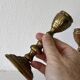 Pair of bronze candlesticks