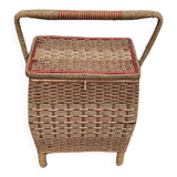Vintage work box in braided rope