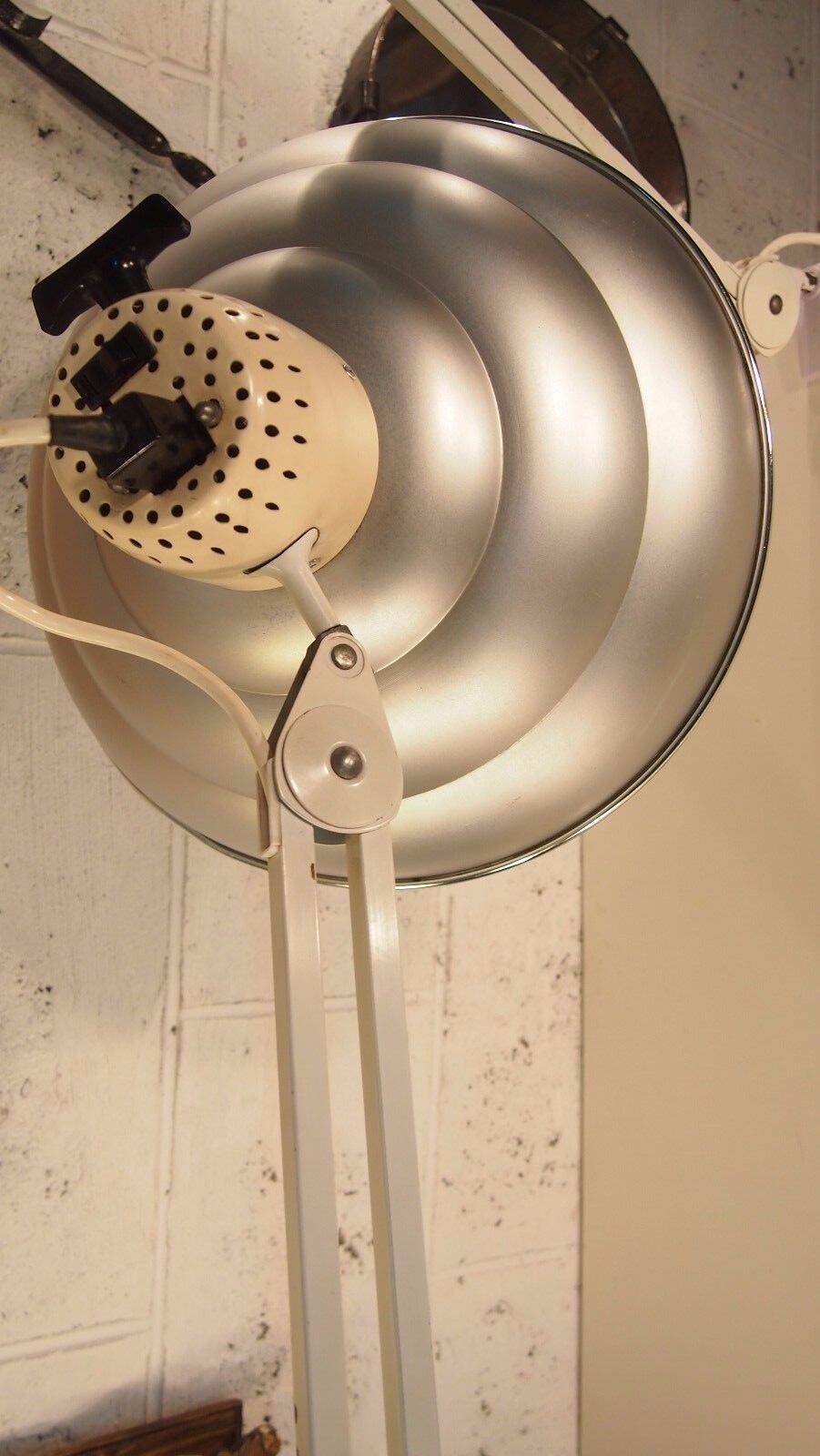 Paire Lampes Bureau Articulee Ajustable Industriel Vintage Chrome