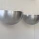 Pair of vintage XL wall lights, brushed metal, Italy, 1970