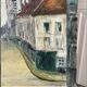 Oil painting on canvas church street 20th century