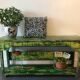 Old wooden console