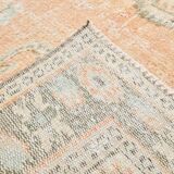6x9 Peach Orange Antique Vintage Rug 175x293Cm SK 21471