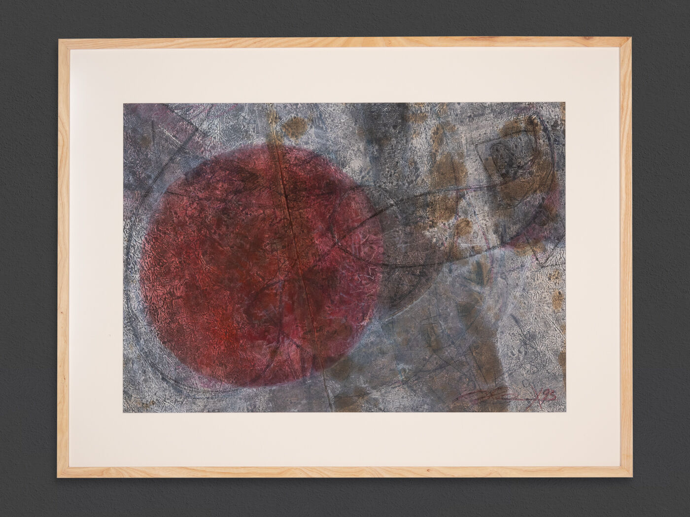 Vol vers le soleil techniques mixtes sur papier 108 x 83 cm
