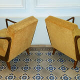 Scandinavian pair of chairs of the years 50-60 Boomerang design