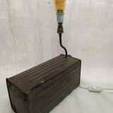 Original creation lamp with industrial can brocanteespritdantan