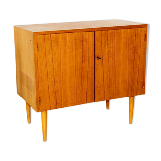 Commode scandinave en teck et en hêtre Suède 1950