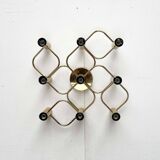 Vintage German wall lamp Hollywood Regency by Gaetano Sciolari for Leola, 1970s.