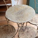 Garden furniture in wrought iron – 19th century, around 1880