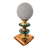 Vintage brass and plexi lamp 1980