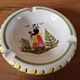 HB Quimper earthenware ashtray - Decorated with a Breton woman - Marked on the back Quiberon Euravia 1959