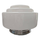 Old white opaline skyscraper ceiling light Ø 25 cm art deco 1930