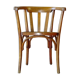 Fauteuil de bureau, bois blond, vers 1930, assise bois