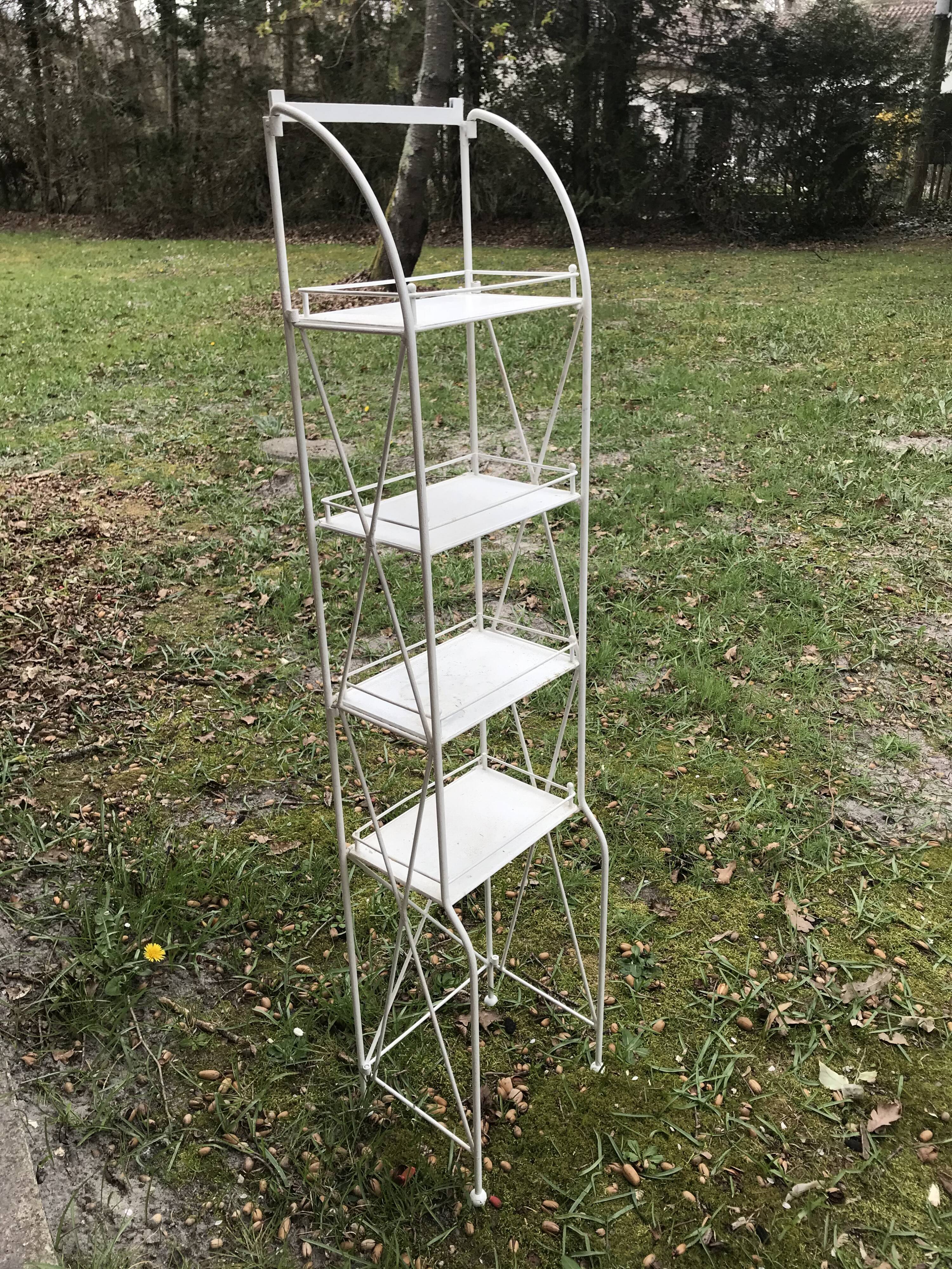 Old iron shelves