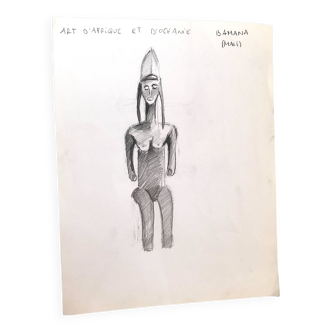 Dessin Sculpture Africaine