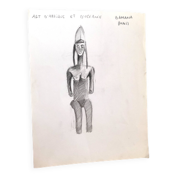 African Sculpture Drawing