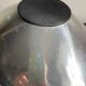 Vintage polished metal fruit bowl