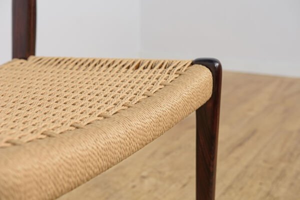 Chaises de salle à manger en palissandre modèle 71 de Niels Moller de J.L. Møllers, années 1960, ensemble de 4.