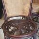 4 bamboo and cane chairs