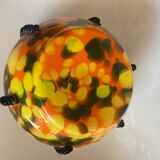 Art Nouveau speckled glass vase