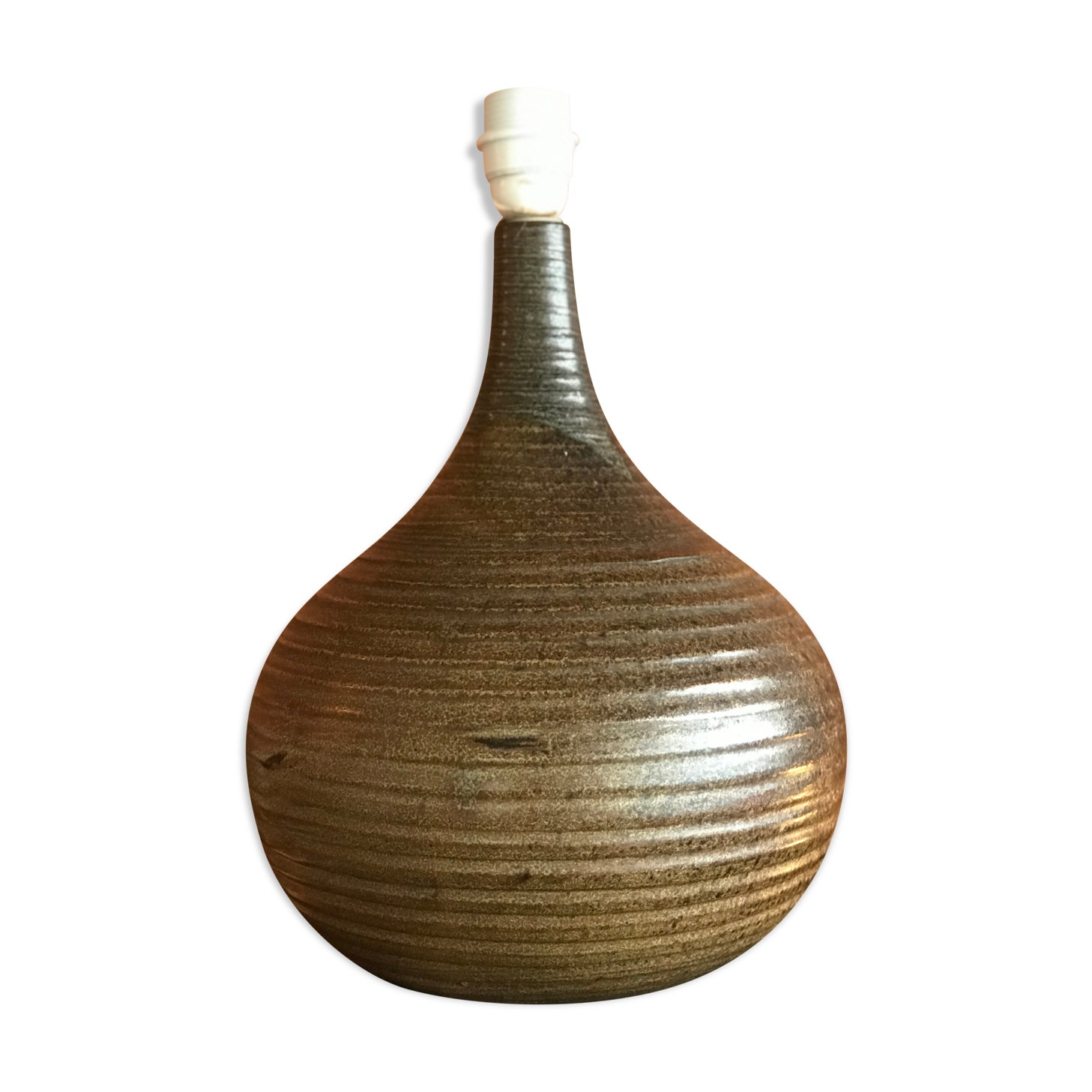 Pied de lampe en grès