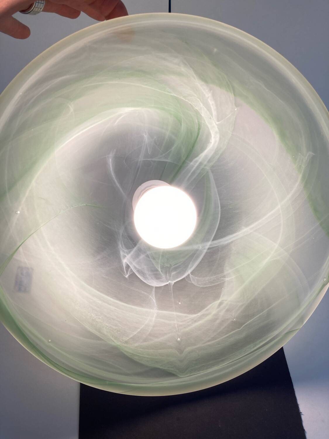 Vintage 80's murano glass pendant light