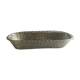 Braided silver metal bread basket