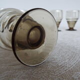 8 wine glasses in smoked glass 10cl