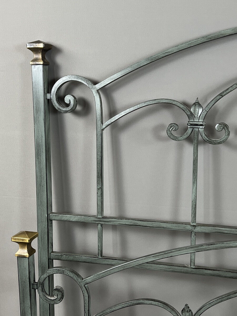 Lacquered metal bed, 20th century