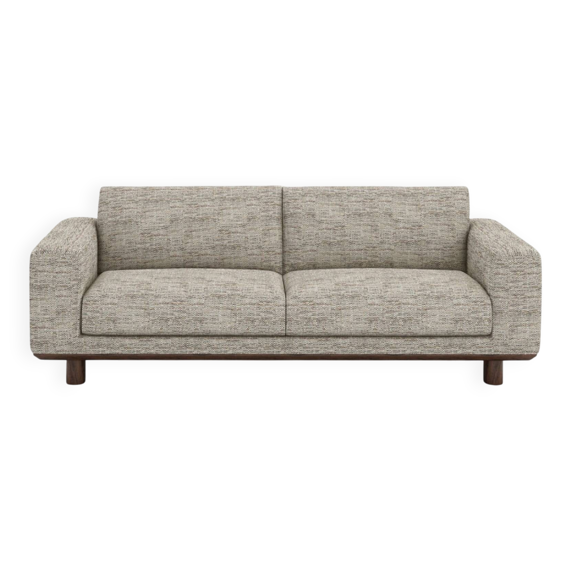 AMPM Cerea chevron patterned linen 3-seater sofa – La Redoute – Very b