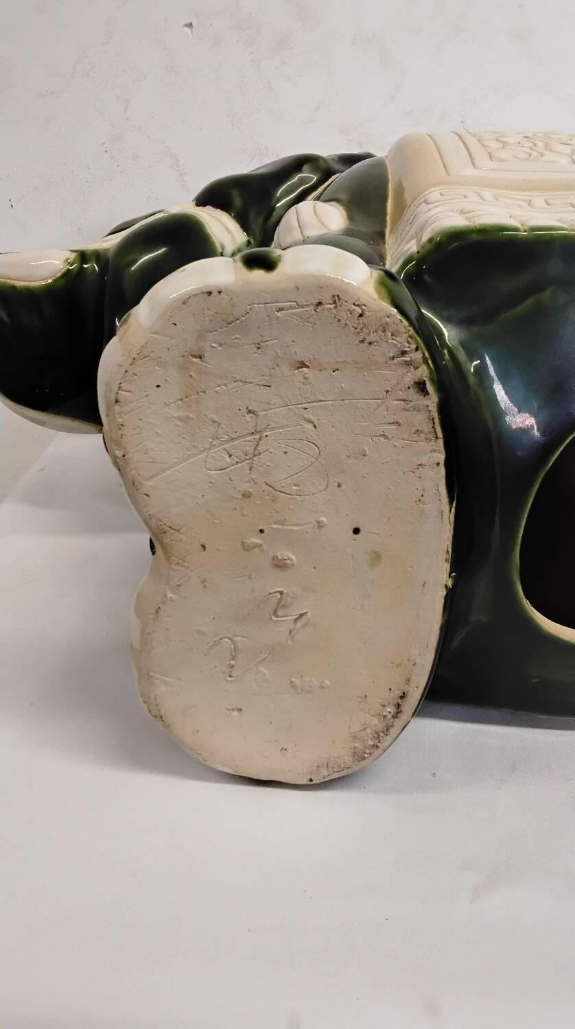 Vintage ceramic elephant plant pot