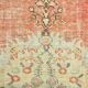 Tapis Couloir Vintage Patiné – Tons Corail, Crème & Vert Sauge, 85x352 Cm