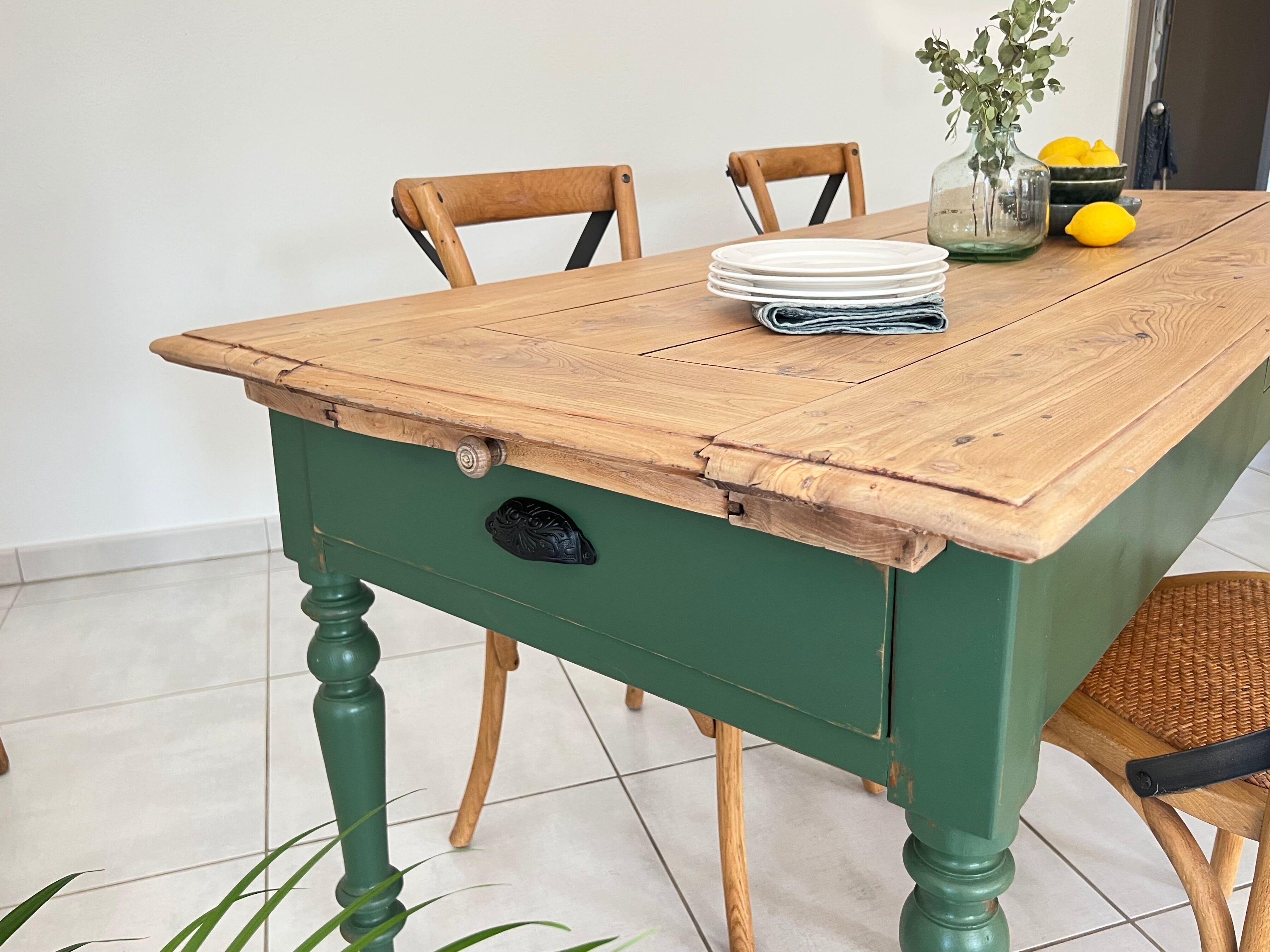 Old farmhouse table