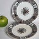 Pair of Royal Doulton plates 20.5 cm English earthenware Imari decoration 19th century