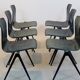 Stackable two-tone industrial dining chair Pagholz Galvanitas S22