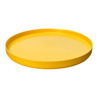 Yellow Melamine Plateau, Space Era, Mid-Century Swedish, 1960s