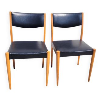Pair of vintage Scandinavian-style chairs