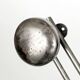 Pair of wall hooks in steel, industrial style, 1950s