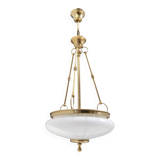 Murano Glass and Brass Ceiling Light in Neoclassical Style, Italy