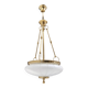 Plafonnier en verre de Murano et laiton de style néoclassique, Italie