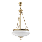 Murano Glass and Brass Ceiling Light in Neoclassical Style, Italy