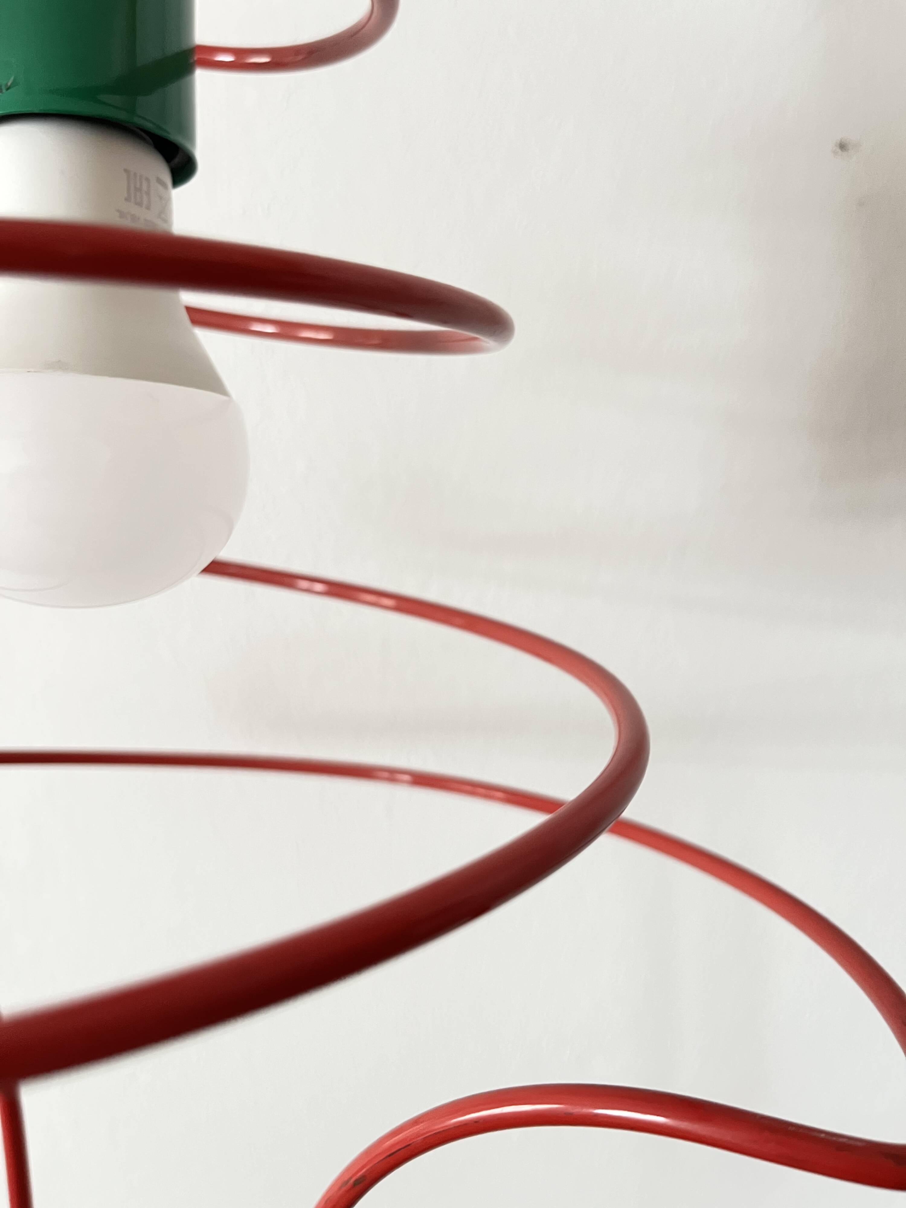 Spiral Pop Art Pendant Light, Ceiling Lamp, ESTO Austria, ´80