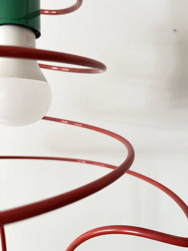 Suspension Pop Art Spirale, Plafonnier, ESTO Autriche, 1980