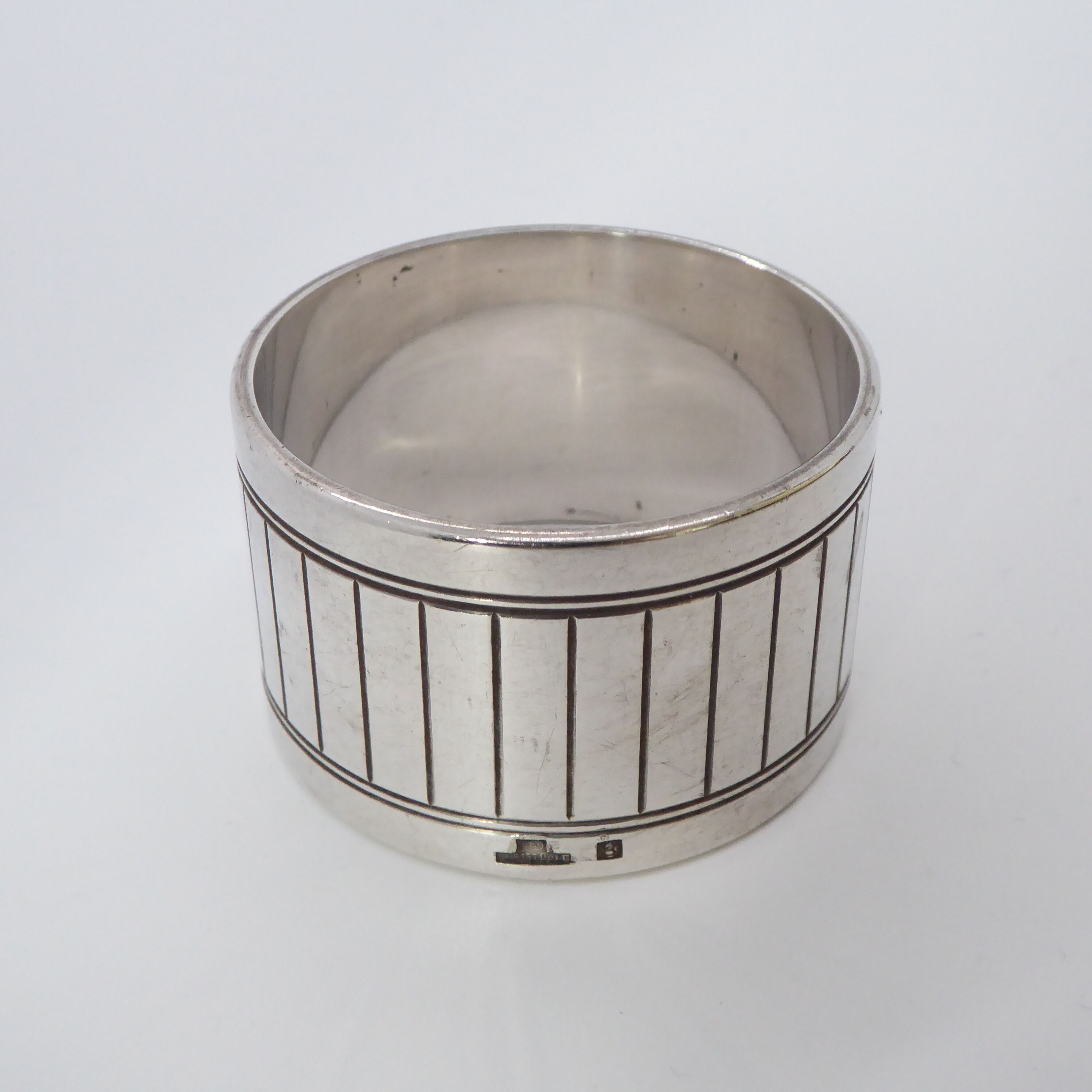 Christofle towel ring in silver metal